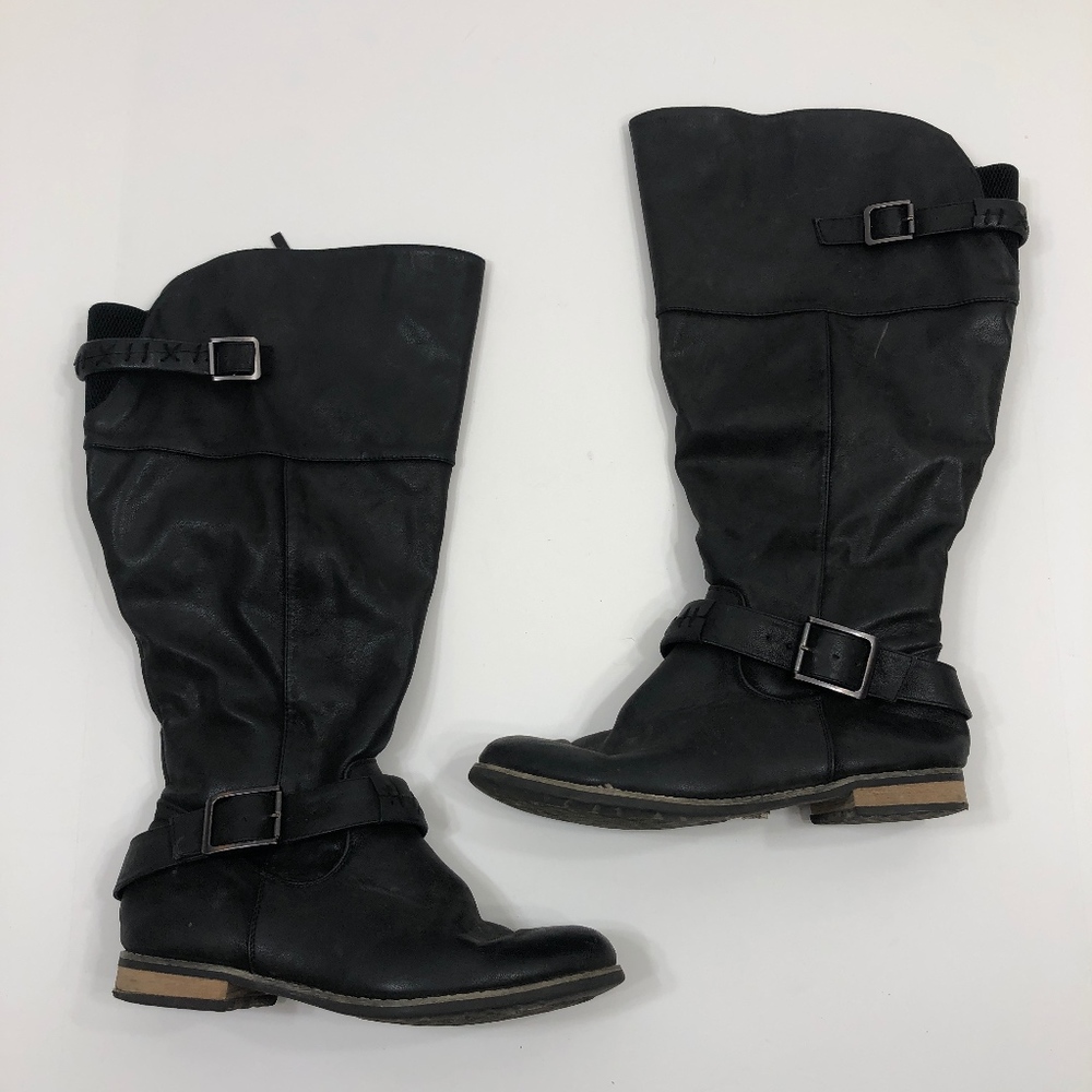 Torrid Plus Size Wide Calf Black Boots Size 11